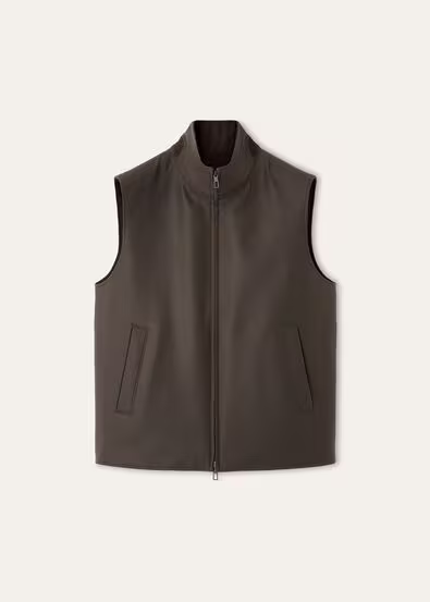 Men's Lightweight Stand Collar Zip Vest - Casual Sleeveless Jacket with Pockets, Versatile Layering Outerwear
